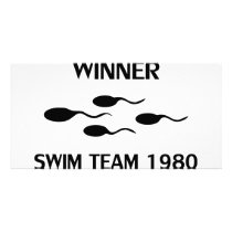 winner swim team 1980 icon picture card
