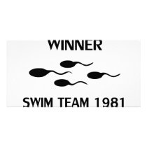winner swim team 1981 icon picture card