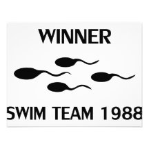 winner swim team 1988 icon invitations