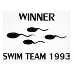 winner swim team 1993 icon personalized invites