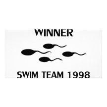 winner swim team 1998 icon photo greeting card
