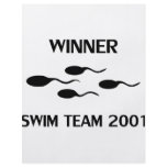 winner swim team 2001 icon flyer design