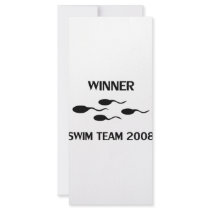 winner swim team 2008 icon custom rack card