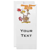 winner winner chicken dinner irony humour custom rack card