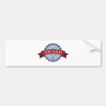 Winners award medal bumper sticker