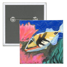 Winning art by  I. Liu - Grade 7 Pinback Buttons