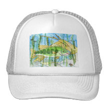 Winning artwork by C. Durler, Grade 6 Trucker Hats