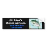 Winning artwork by E. Vance, Grade 8 bumper stickers