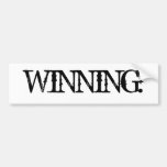 WINNING! BUMPER STICKER
