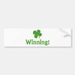Winning Charlie Sheen St. Patrick's Day Bumper Sticker