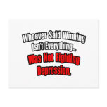 Winning Isn't Everything Quote, Depression postcards