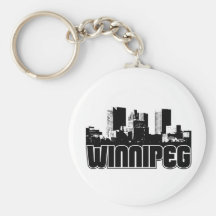 Winnipeg Skyline Key Chain