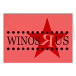 Winos R Us (Red) Greeting Cards