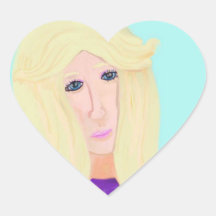 Winsome Sally Heart Sticker