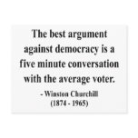 Winston Churchill Quote 10a postcards