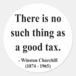 Winston Churchill Quote 14a Round Stickers
