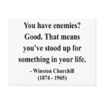 Winston Churchill Quote 3a postcards