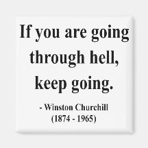 Winston Churchill Quote 4a Fridge Magnet
