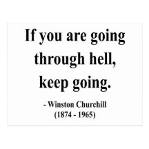 Winston Churchill Quote 4a Postcards