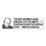 Winston Churchill Quote Bumper Sticker bumper stickers