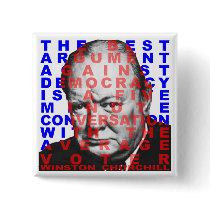 Winston Churchill Quote Button