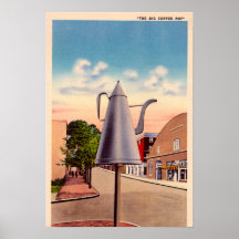 Winston Salem North Carolina The Big Coffee Pot Posters
