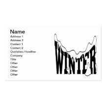 Winter 1 business card templates
