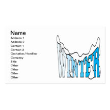 Winter 2 business card template