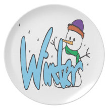 Winter 3 dinner plates