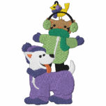 Winter Animal Stack embroidered shirts