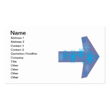 Winter Arrow Right Business Card