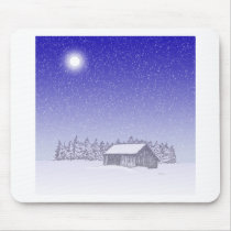 Winter Barn Mouse Pads