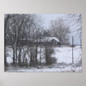 Winter Barn posters