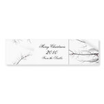 Winter Berry Branch in Black, Red, and White bumper stickers