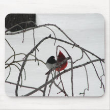 Winter Birds Mousepad