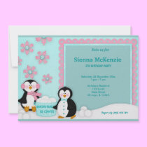 Winter Birthday invitations