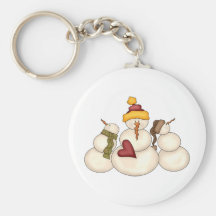 Winter Blessings · Snowmen Key Chain