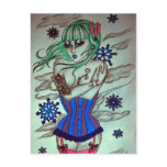 winter blues postcards