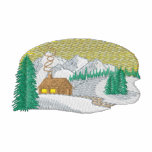 Winter Cabin embroidered shirts