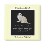 Winter Chill Haiku Art Magnet