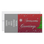 Winter Christmas Tree Snowflakes Sparkle Glitter photo cards
