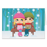 Winter Couple Greeting Card