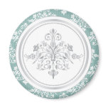 Winter Damask Magnet