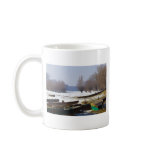 winter - danube river in frosty day mugs
