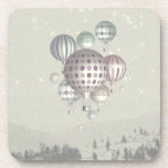 Winter Dreamflight (Christmas Time) cork coasters