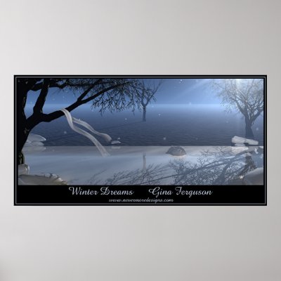 Winter Dreams Print by Gina_Ferguson