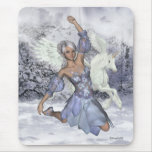 Winter Fairy Jules Unicorn Pegasi Beauty Mousepad