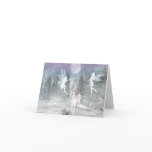 winter fantasy Siluetts Note Card