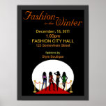 Winter Fashion Show Poster posters