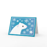 Winter ferret greetings cards